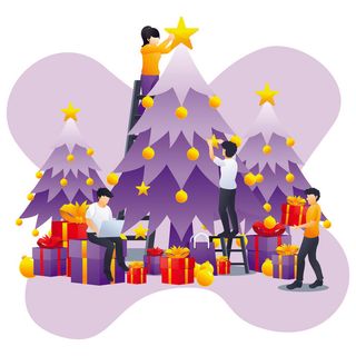 扁平化人物场景办公互联网等距ai矢量设计网页海报UI素材插画