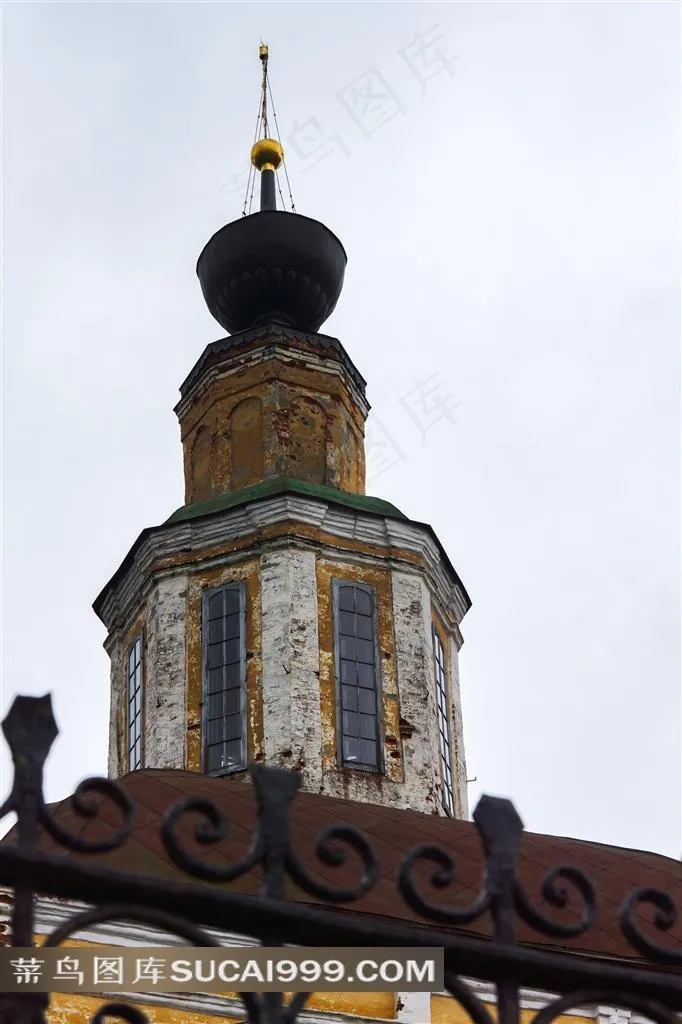 欧式建筑钟楼景观
