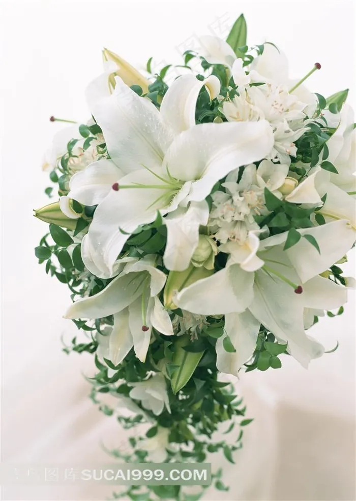 鲜花素材百合花婚礼插花