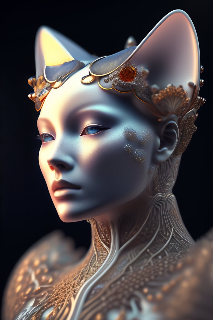 豹头猫头机器外星人形象设计