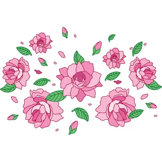 春季花卉花朵元素插画