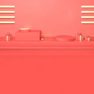 立体C4D场景电商首页主图直通车促销banner海报背景PSD素材