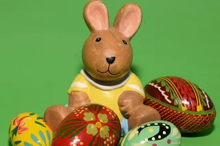 复活节陶瓷兔子图片