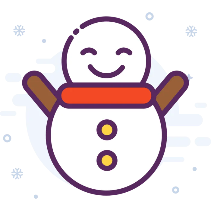 彩色雪人元素