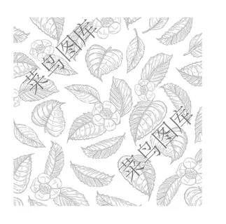 花朵，叶子纹路矢量图