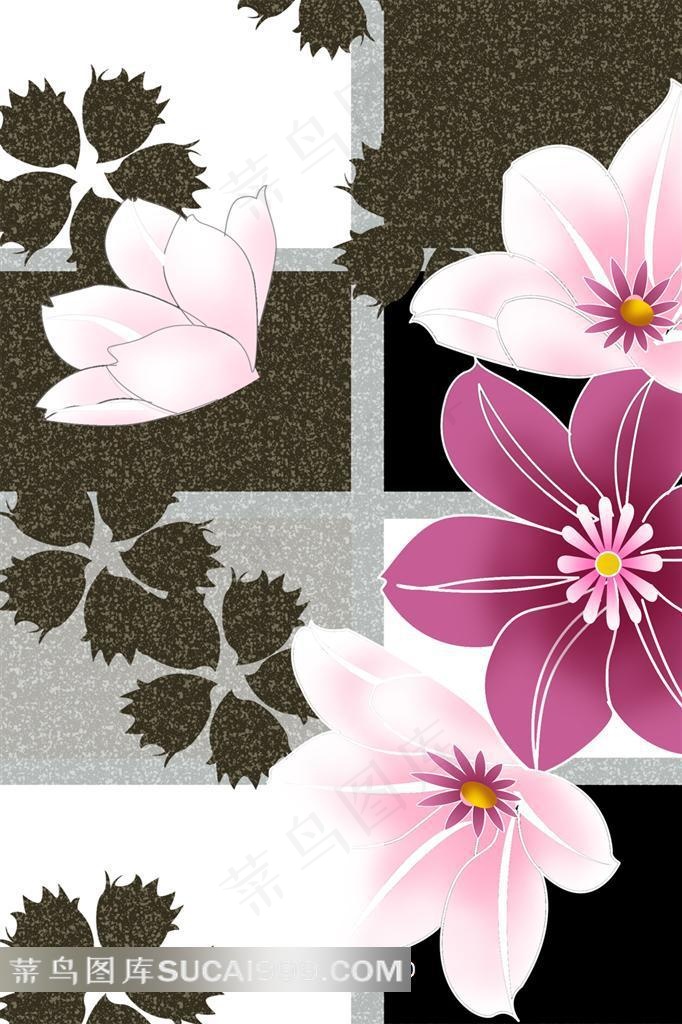 花朵装饰画设计素材