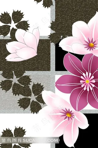 花朵装饰画设计素材