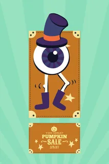 万圣节小鬼捣蛋儿童矢量插画扁平