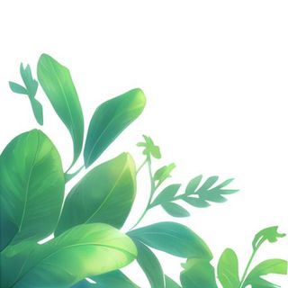 春天绿叶草丛免抠