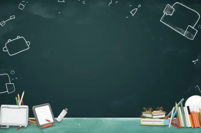 黑板云朵学习粉笔背景(1344x896)