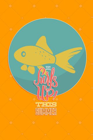 夏天海报|矢量|插画|扁平|风格