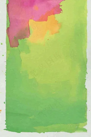 清新绿色纸张泼墨水墨纹理
