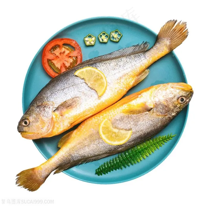 高清大黄鱼食材图片