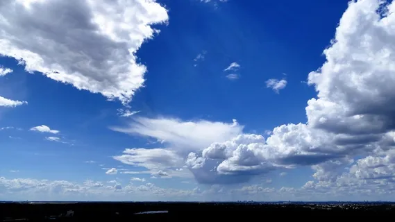 高空蓝天白云图片 高空蓝天白云图片