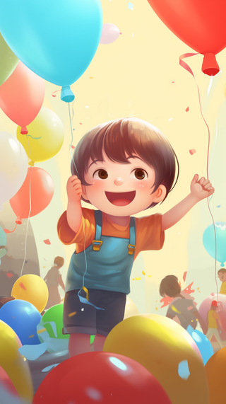 儿童 节日 快乐 热闹 开心