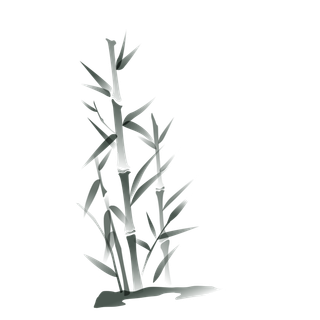 竹子水墨画中国风国画墨水书法竹子画