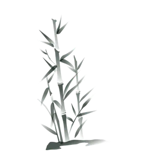 竹子水墨画中国风国画墨水书法竹子画