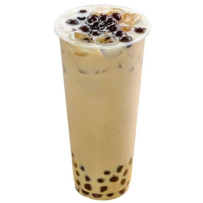 高清奶茶图片-珍珠芋圆奶茶（免抠图）