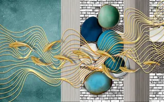 新中式现代背景墙 