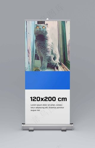 易拉宝样机 易拉宝效果图