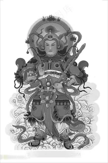 韦陀菩萨法相绘画素材图片 韦陀菩萨法相绘画素材图片