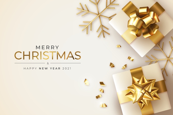 圣诞节圣诞树圣诞老人闪亮装饰电商促销折扣海报