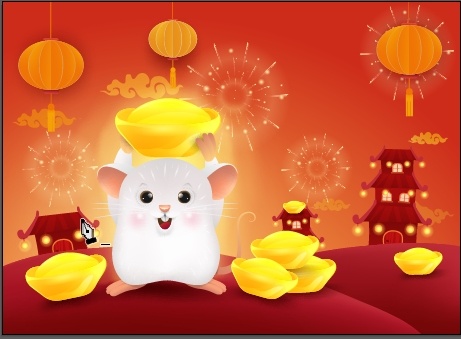 创造设计鼠年背景