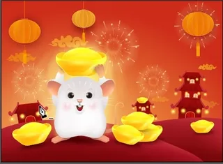 创造设计鼠年背景