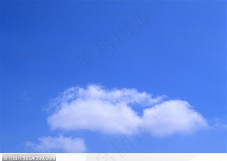 自然风光-一团稀薄的白云