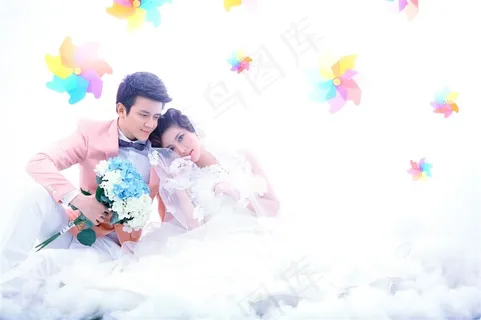 爱意绵绵幸福恋人婚纱精美写真