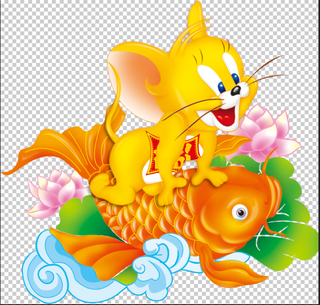 免抠老鼠鲤鱼素材