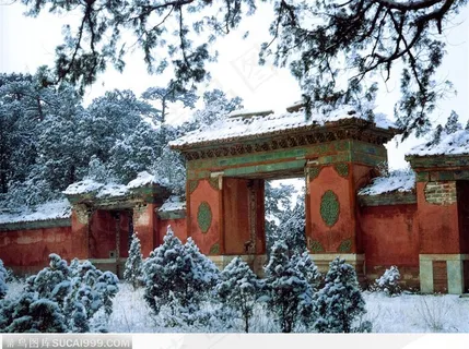 明十三陵-德陵雪景