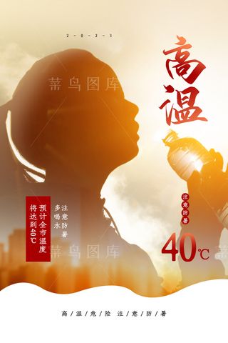 高温防暑海报