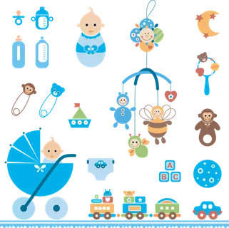 小推车儿童素材