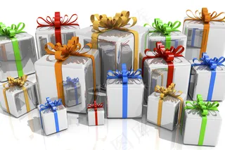 白色包装礼物图片素材