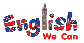 卡通蓝色英语素材