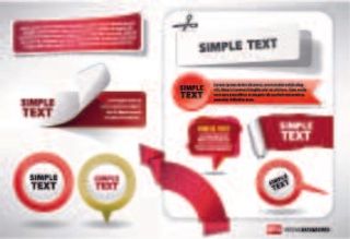 免抠创意指示标签