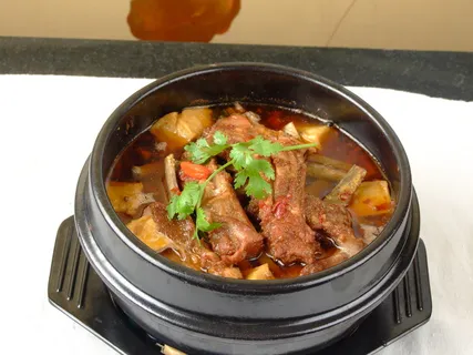 48鱼豆腐羊排煲 张生粥记