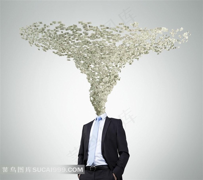 创意金融风暴与职业人物高清图片创意图片