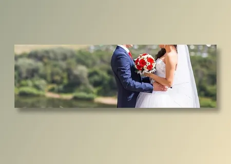 沉醉在幸福中的新郎与新娘