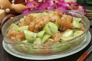 老油条炒丝瓜  10元 (2)