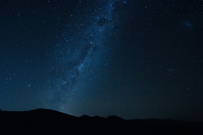 黑色星空摄影素材