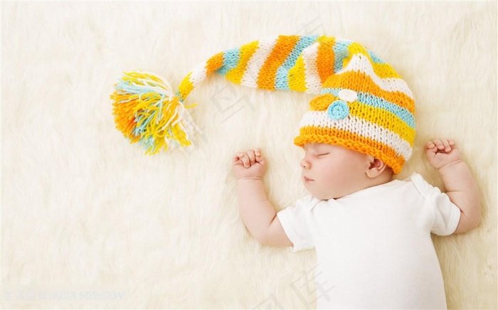 熟睡的宝宝写真高清图片