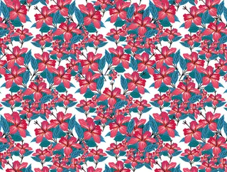 无缝印花红色乱花