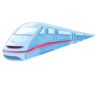 高铁列车动车动画免扣素材PNG