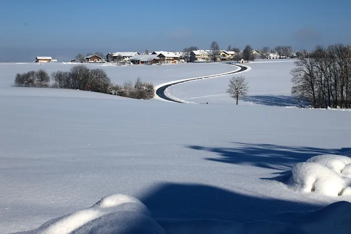 冬天白雪背景风景