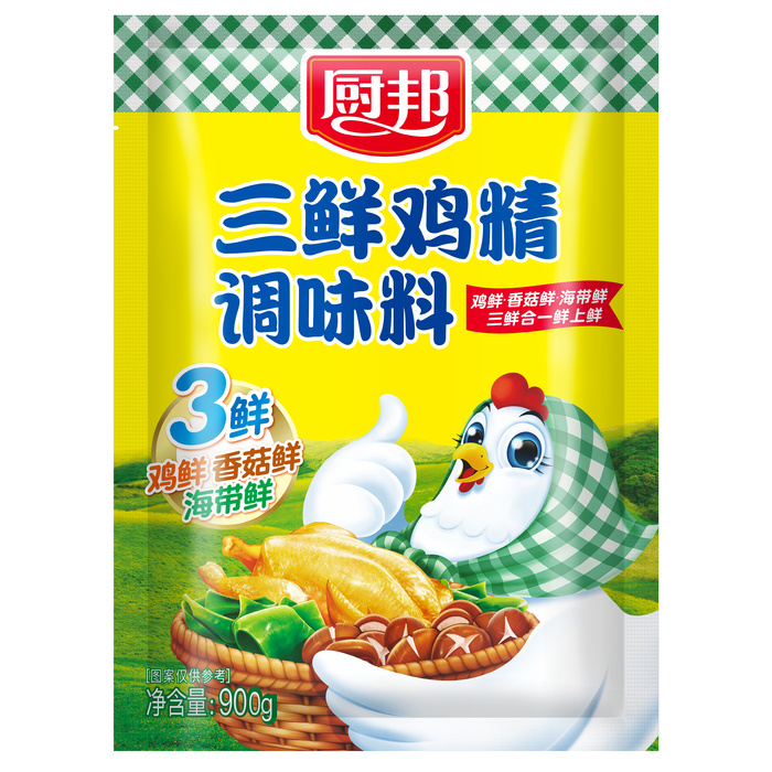 厨邦三鲜鸡精900g正面精修