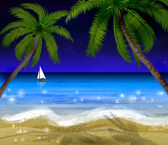 夏天海滩大海背景