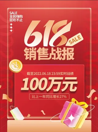 618喜报海报战报