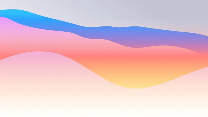 极简剪纸波浪弥散光渐变背景图设计素材